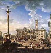 PANNINI, Giovanni Paolo The Piazza and Church of Santa Maria Maggiore ch china oil painting reproduction